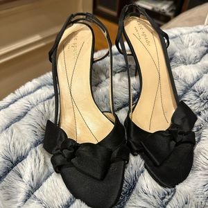 Kate spade black sling backs